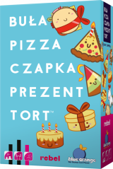 gra planszowa Bua, Pizza, Czapka, Prezent, Tort