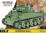 zabawka Cobi 2715. Sherman M4A1. WW2 kolekcja historyczna