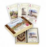 gra planszowa Karty 2 talie: Warszawa komplet brydżowy 2x55 kart