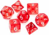 Kości Kryształowe - Czerwone - Komplet do RPG