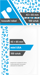 Obrazek akcesorium do gry Koszulki Rebel (43x65 mm) Mini USA 100 sztuk