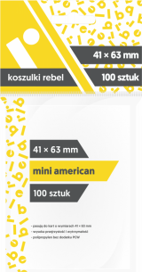 Obrazek akcesorium do gry Koszulki Rebel (41x63 mm) Mini American 100 sztuk