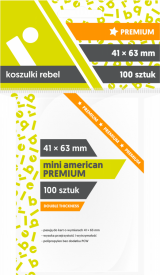 akcesorium do gry Koszulki Rebel (41x63 mm) Premium Mini American 100 sztuk