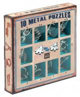 gra planszowa Łamigłówki Metalowe zestaw niebieski (10 łamigłówek)