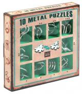 gra planszowa Łamigłówki Metalowe zestaw zielony (10 łamigłówek)