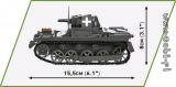 Cobi 2534. Panzer I Ausf. A - niemiecki czołg lekki. WW2 kolekcja historyczna