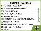 Cobi 2718. Panzer II Ausf. A. 	WW2 kolekcja historyczna