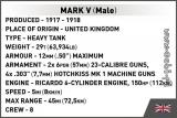 Cobi 2984 Mark V Male. WW1 kolekcja historyczna