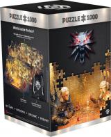 Obrazek puzzle Puzzle Wiedźmin Playing Gwent (1000 elementów)