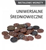 Obrazek akcesorium do gry Monety Uniwersalne (zestaw 30 metalowych monet) redniowieczne