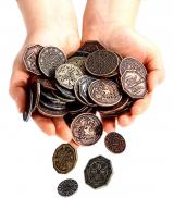 Monety Uniwersalne (zestaw 24 metalowych monet) redniowieczne