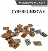 akcesorium do gry Monety Cyberpunkowe (zestaw 24 metalowych monet)