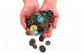 Metalowe monety - Kolejowe jednostki (zestaw 24 monet)