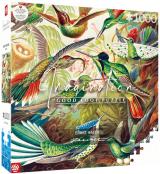 Obrazek puzzle Puzzle Ernst Haeckel: Hummingbirds (1000 elementw)