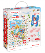 CzuCzu Obserwacyjne puzzle Mapa Polski 100el 5+