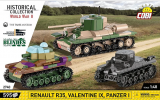 Cobi 2740. Renault R35 - Valentine IX - Panzer I Cobi 2740. Renault R35 - Valentine IX - Panzer I