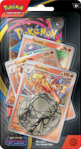 Pokemon TCG: Mega Evolution -  Blaziken - Phantasmal Flames - Premium Checklane Blister