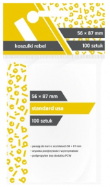 Koszulki Rebel (56x87 mm) Light, 100 sztuk