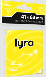 Koszulki Rebel (41x63 mm) Lyra Premium 100 sztuk