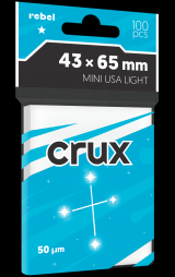 Koszulki na karty Rebel Crux Light (43x65 mm) 100 sztuk