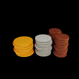 gra planszowa Coalitions: Metal coins set