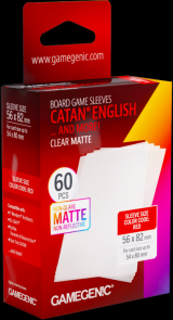 Obrazek akcesorium do gry Gamegenic: Matte Sleeves CATAN English Clear Matte